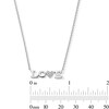 Thumbnail Image 4 of 1/20 CT. T.W. Diamond “LOVE” Necklace in Sterling Silver