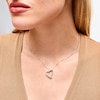 Thumbnail Image 2 of 1/2 CT. T.W. Certified Lab-Grown Diamond Tilted Crossover Heart Pendant in Sterling Silver (I/SI2)