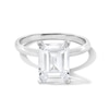Thumbnail Image 1 of 3 CT. Emerald-Cut Certified Lab-Grown Diamond Solitaire Engagement Ring in 14K White Gold (F/VS2)
