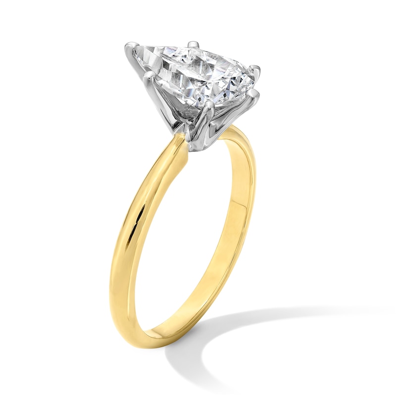 Main Image 3 of 2 CT. Pear-Shaped Certified Lab-Grown Diamond Solitaire Engagement Ring in 14K Gold (F/VS2)