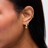 Thumbnail Image 2 of 1/20 CT. T.W. Emerald-Cut Lab-Grown Diamond Zigzag Single Cartilage Stud Earring in 14K Gold