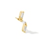 Thumbnail Image 3 of 1/20 CT. T.W. Emerald-Cut Lab-Grown Diamond Zigzag Single Cartilage Stud Earring in 14K Gold