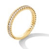 Thumbnail Image 3 of 1/3 CT. T.W. Certified Lab-Grown Diamond Double Row Band in 10K Gold (F/VS2)