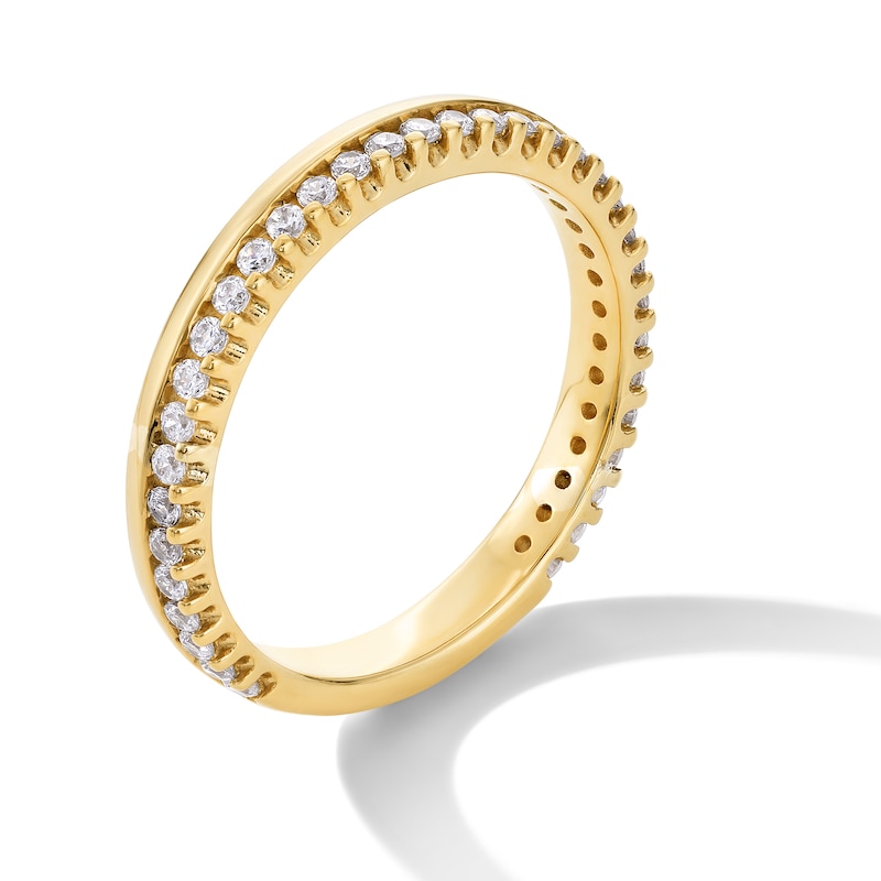 Main Image 3 of 1/3 CT. T.W. Certified Lab-Grown Diamond Double Row Band in 10K Gold (F/VS2)