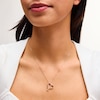 Thumbnail Image 2 of 1/2 CT. T.W. Journey Certified Lab-Grown Diamond Tilted Heart Pendant in 10K Gold (I/SI2)