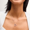 Thumbnail Image 2 of 1/2 CT. T.W. Journey Certified Lab-Grown Diamond Tilted Heart Pendant in 10K White Gold (I/SI2)
