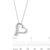 Thumbnail Image 4 of 1/2 CT. T.W. Journey Certified Lab-Grown Diamond Tilted Heart Pendant in 10K White Gold (I/SI2)