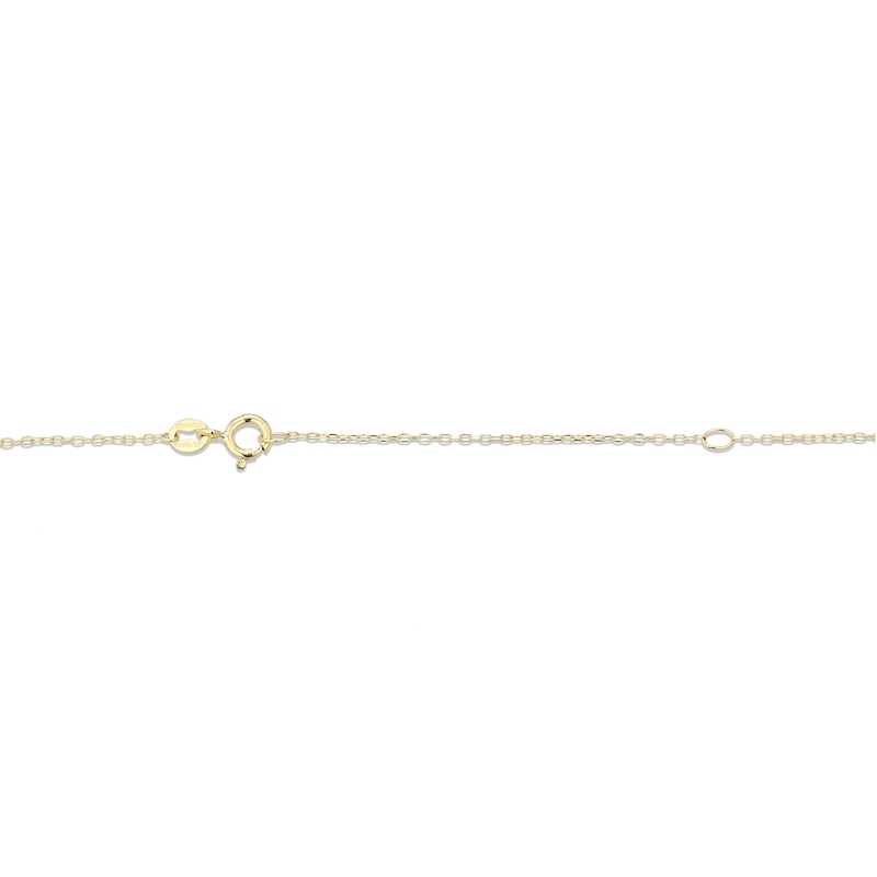 Main Image 4 of 1/10 CT. T.W. Diamond Pineapple Pendant in Sterling Silver with 18K Gold Plate
