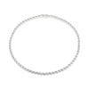 Thumbnail Image 1 of Diamond Accent Alternating San Marco Chain Necklace in Sterling Silver