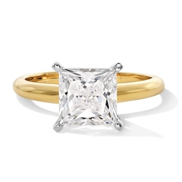 2 CT. Princess-Cut Certified Lab-Grown Diamond Solitaire Engagement Ring in 14K Gold (F/VS2)