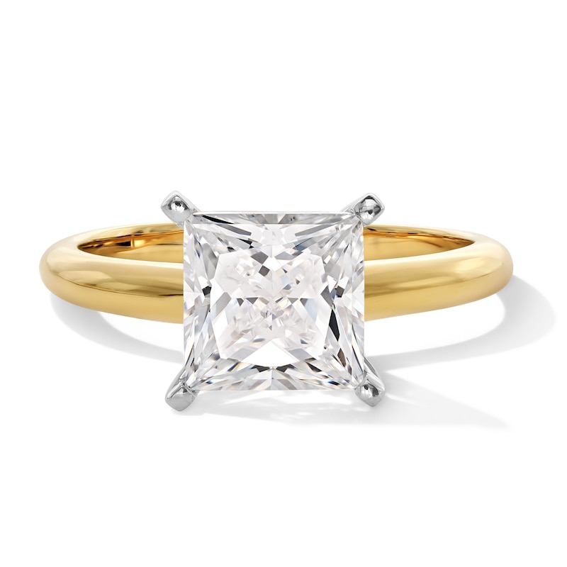 Main Image 1 of 2 CT. Princess-Cut Certified Lab-Grown Diamond Solitaire Engagement Ring in 14K Gold (F/VS2)