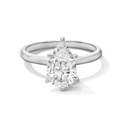2 CT. Pear-Shaped Certified Lab-Grown Diamond Solitaire Engagement Ring in 14K White Gold (F/VS2)