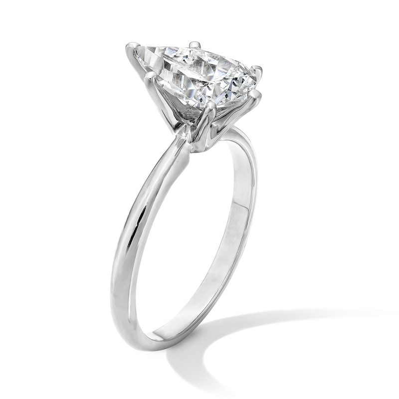 Main Image 2 of 2 CT. Pear-Shaped Certified Lab-Grown Diamond Solitaire Engagement Ring in 14K White Gold (F/VS2)
