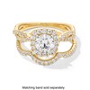 Thumbnail Image 4 of 1-1/2 CT. T.W. Certified Lab-Grown Diamond Cushion Frame Twist Shank Engagement Ring in 14K Gold (F/SI2)