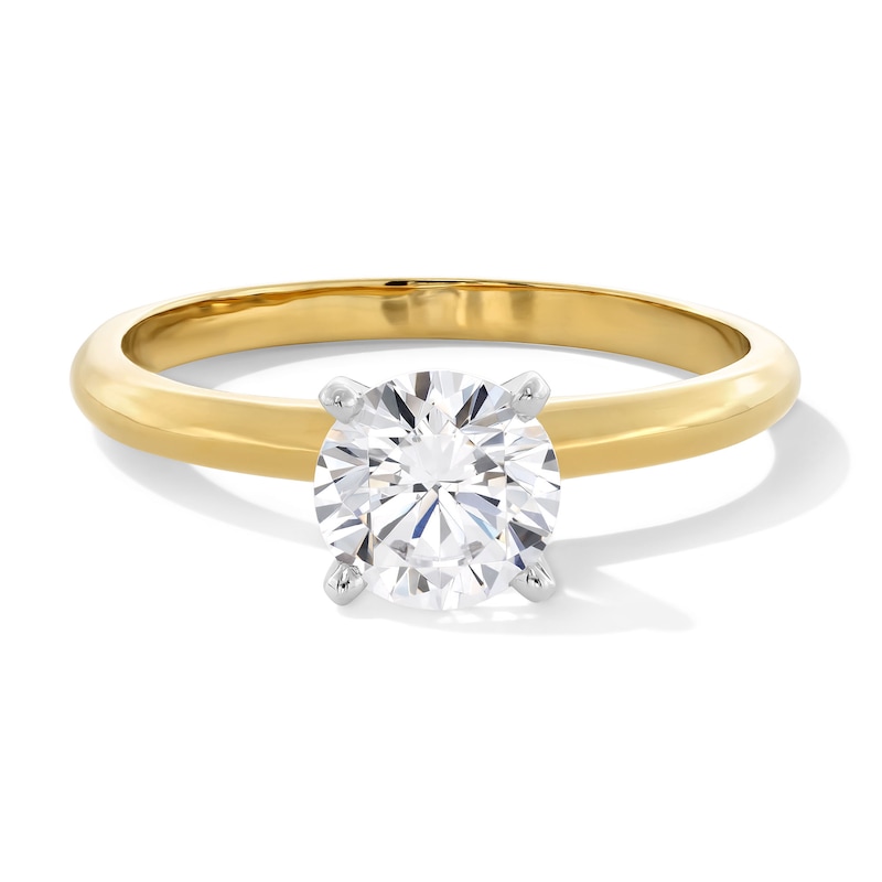 Main Image 1 of 1 CT. Certified Lab-Grown Diamond Solitaire Engagement Ring in 14K Gold (F/VS2)