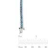 Thumbnail Image 2 of Blue Topaz Ombré Tennis Bracelet in Sterling Silver - 7.5"