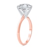 Thumbnail Image 2 of 4 CT. Certified Lab-Grown Diamond Solitaire Engagement Ring in 14K Two-Tone Gold (F/VS2)