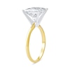 Thumbnail Image 2 of 4 CT. Princess-Cut Certified Lab-Grown Diamond Solitaire Engagement Ring in 14K Two-Tone Gold (F/VS2)