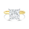 Thumbnail Image 3 of 4 CT. Princess-Cut Certified Lab-Grown Diamond Solitaire Engagement Ring in 14K Two-Tone Gold (F/VS2)
