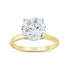 Thumbnail Image 1 of 4 CT. Certified Lab-Grown Diamond Solitaire Engagement Ring in 14K Two-Tone Gold (F/VS2)