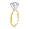Thumbnail Image 2 of 4 CT. Certified Lab-Grown Diamond Solitaire Engagement Ring in 14K Two-Tone Gold (F/VS2)