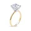 Thumbnail Image 2 of 3 CT. Oval Certified Lab-Grown Diamond Solitaire Engagement Ring in 14K Two-Tone Gold (F/VS2)