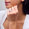 Thumbnail Image 2 of 4-5/8 CT. T.W. Pear-Shaped Certified Lab-Grown Diamond Leaf-Sides Engagement Ring in 14K White Gold (F/VS2)
