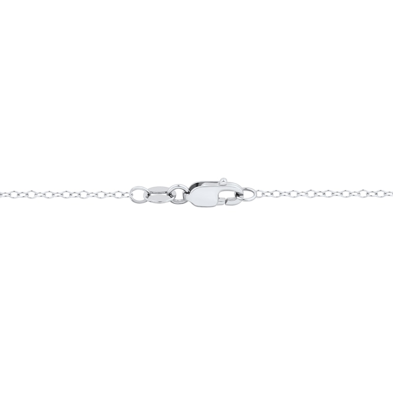 Main Image 2 of 1/4 CT. T.W. Certified Lab-Grown Diamond Frame Heart Necklace in Sterling Silver (I/SI2)
