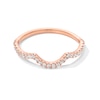 Thumbnail Image 1 of 1/5 CT. T.W. Certified Lab-Grown Diamond Contour Anniversary Band in 14K Rose Gold (F/SI2)