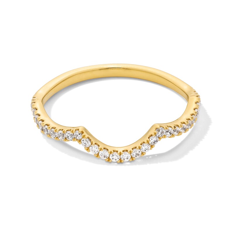 Main Image 1 of 1/5 CT. T.W. Certified Lab-Grown Diamond Contour Anniversary Band in 14K Gold (F/SI2)