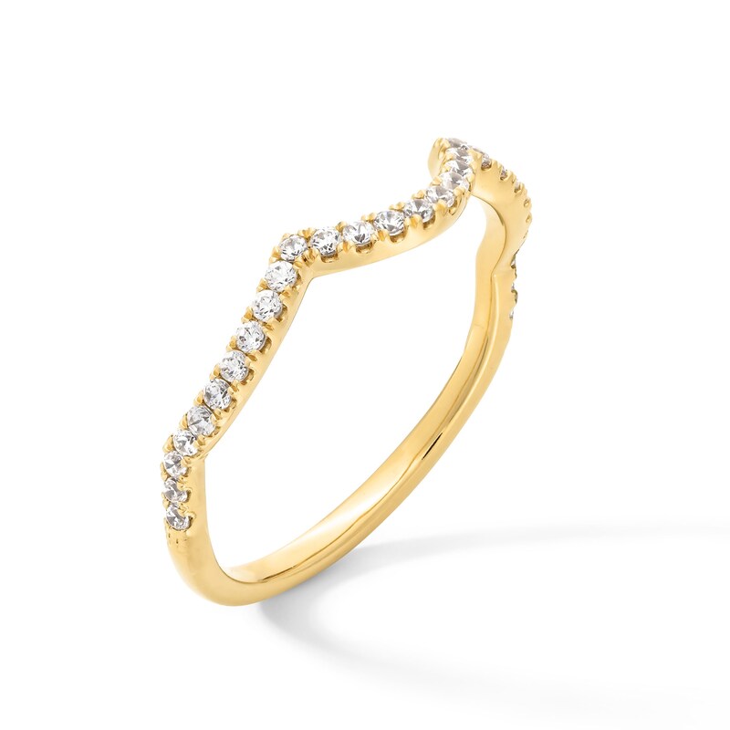 Main Image 3 of 1/5 CT. T.W. Certified Lab-Grown Diamond Contour Anniversary Band in 14K Gold (F/SI2)