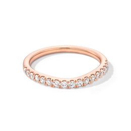 1/3 CT. T.W. Certified Lab-Grown Diamond Contour Anniversary Band in 14K Rose Gold (F/VS2)