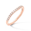 Thumbnail Image 3 of 1/3 CT. T.W. Certified Lab-Grown Diamond Contour Anniversary Band in 14K Rose Gold (F/VS2)