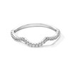 Thumbnail Image 1 of 1/5 CT. T.W. Certified Lab-Grown Diamond Contour Anniversary Band in 14K White Gold (F/SI2)