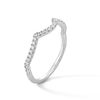 Thumbnail Image 3 of 1/5 CT. T.W. Certified Lab-Grown Diamond Contour Anniversary Band in 14K White Gold (F/SI2)