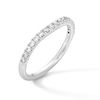 Thumbnail Image 2 of 1/3 CT. T.W. Certified Lab-Grown Diamond Contour Anniversary Band in 14K White Gold (F/VS2)