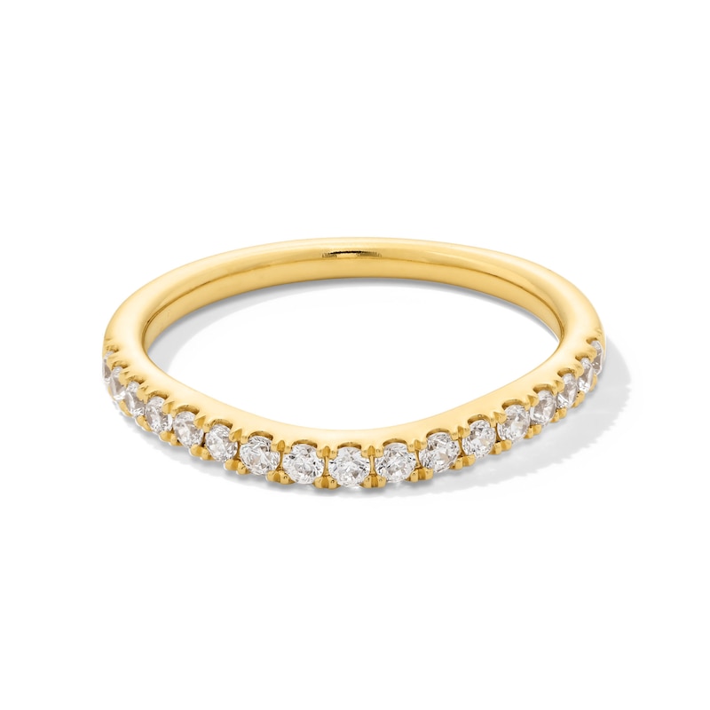 Main Image 1 of 1/3 CT. T.W. Certified Lab-Grown Diamond Contour Anniversary Band in 14K Gold (F/VS2)