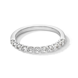 1/2 CT. T.W. Certified Lab-Grown Diamond Anniversary Band in 14K White Gold (I/SI2)