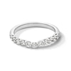 Thumbnail Image 1 of 1/2 CT. T.W. Certified Lab-Grown Diamond Contour Anniversary Band in 14K White Gold (I/SI2)