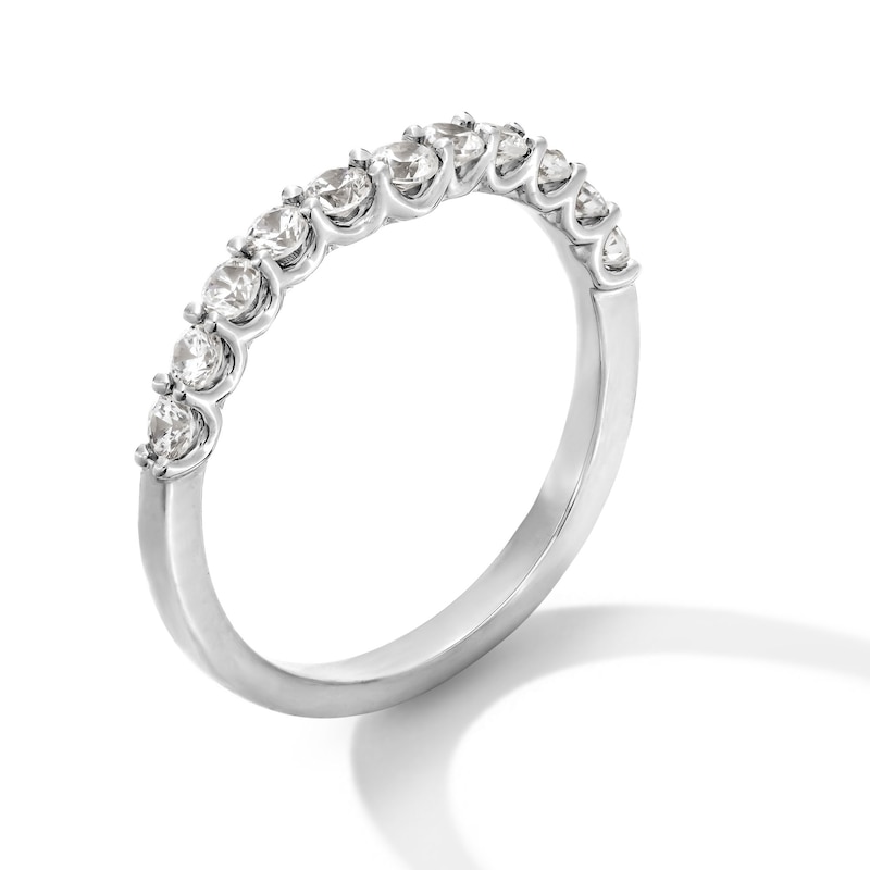 Main Image 3 of 1/2 CT. T.W. Certified Lab-Grown Diamond Contour Anniversary Band in 14K White Gold (I/SI2)