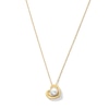 Thumbnail Image 1 of 5.5mm Freshwater Cultured Pearl Tilted Heart Pendant in 10K Gold
