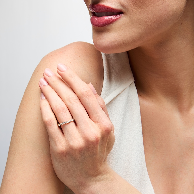 Main Image 2 of 1/2 CT. T.W. Certified Lab-Grown Diamond Contour Anniversary Band in 14K Gold (I/SI2)