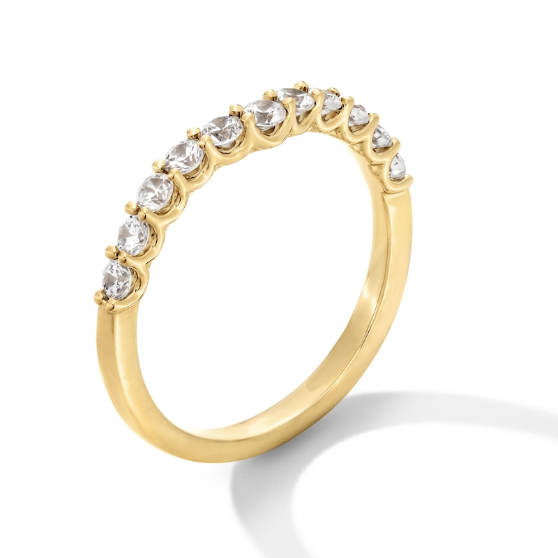 Main Image 3 of 1/2 CT. T.W. Certified Lab-Grown Diamond Contour Anniversary Band in 14K Gold (I/SI2)
