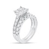 Thumbnail Image 2 of 1-7/8 CT. T.W. Quad Princess-Cut Diamond Bridal Set in 14K White Gold