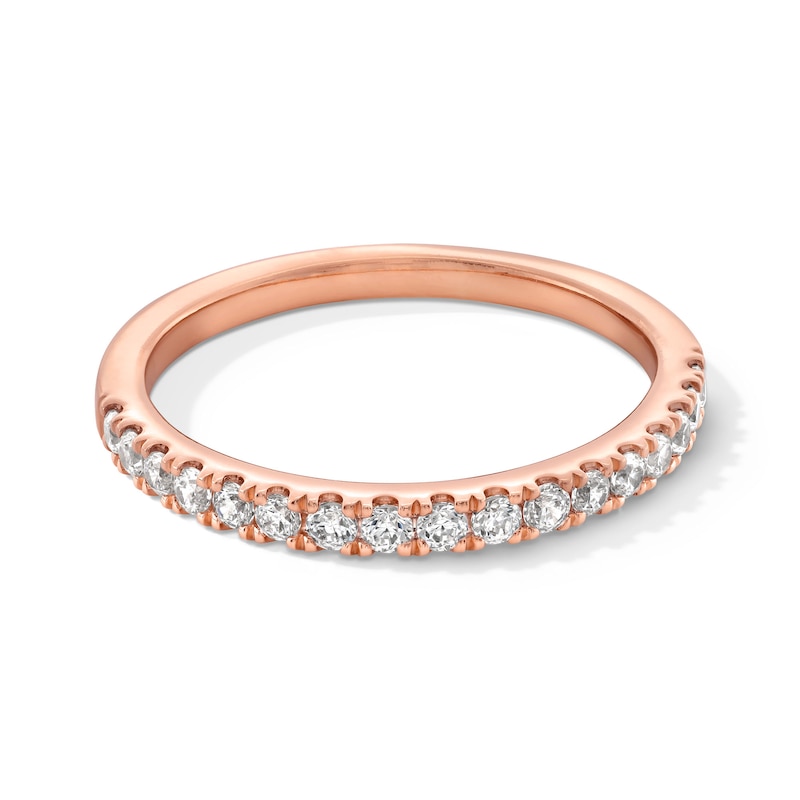 Main Image 1 of 1/3 CT. T.W. Certified Lab-Grown Diamond Anniversary Band in 14K Rose Gold (F/VS2)