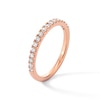 Thumbnail Image 3 of 1/3 CT. T.W. Certified Lab-Grown Diamond Anniversary Band in 14K Rose Gold (F/VS2)