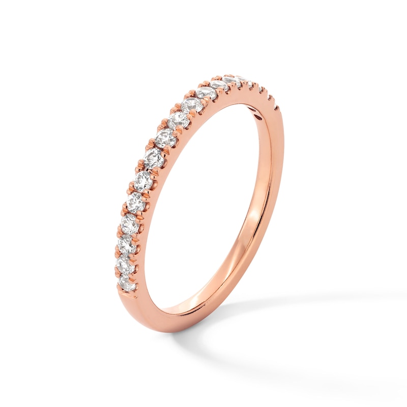 Main Image 3 of 1/3 CT. T.W. Certified Lab-Grown Diamond Anniversary Band in 14K Rose Gold (F/VS2)