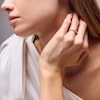 Thumbnail Image 2 of 1/2 CT. T.W. Certified Lab-Grown Diamond Contour Band in 14K White Gold (I/SI2)