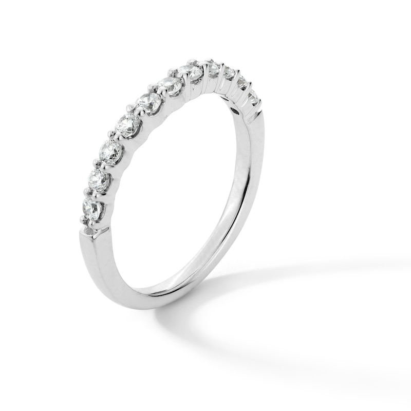 Main Image 3 of 1/2 CT. T.W. Certified Lab-Grown Diamond Contour Band in 14K White Gold (I/SI2)