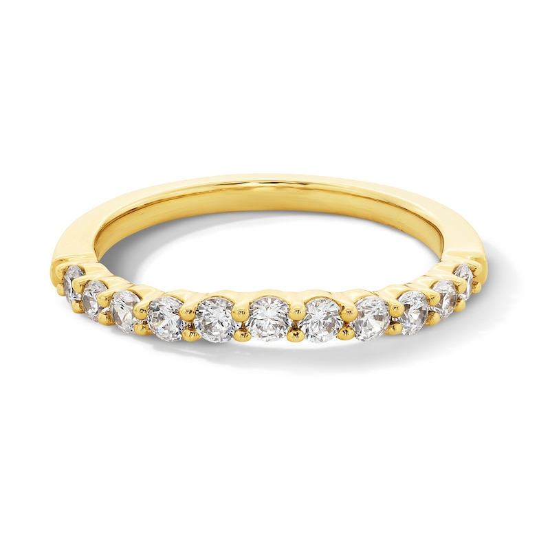 Main Image 1 of 1/2 CT. T.W. Certified Lab-Grown Diamond Contour Band in 14K Gold (I/SI2)